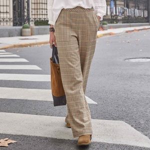 Brewster plaid wide leg pants from Sundance. NEW!